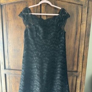 American Vintage Elegant Black Midi Dress